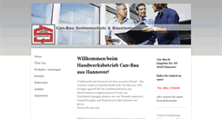 Desktop Screenshot of can-bau.de